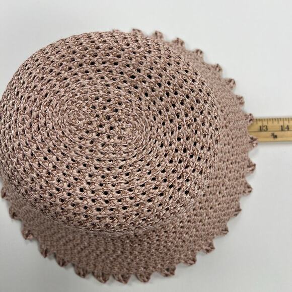 Eric Javits New York Mita Squishee Dusty Pink Woven Bucket Hat Packable UPF 50+ - Picture 8 of 12